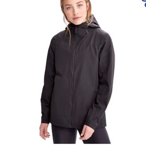 Lole Size XS Lainey Rain Jacket Durable Water Repellent (DWR) Breathable Black